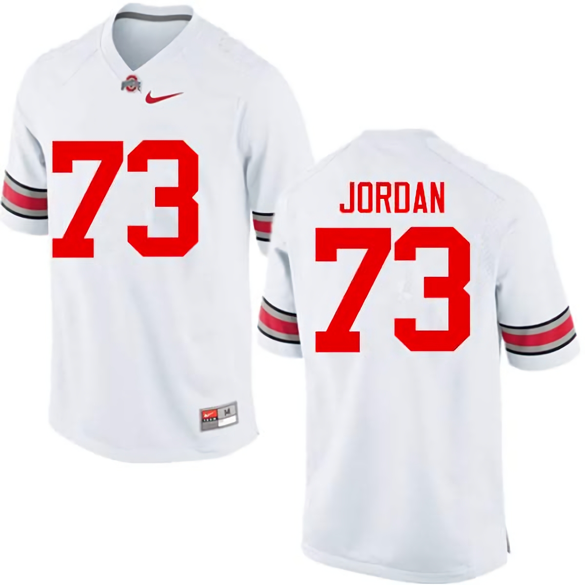 Michael Jordan Ohio State Buckeyes Men's NCAA #73 Nike White College Stitched Football Jersey ZOE2356YP